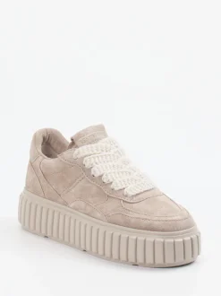 Kennel & Schmenger – Plateau-Sneaker aus Veloursleder grau