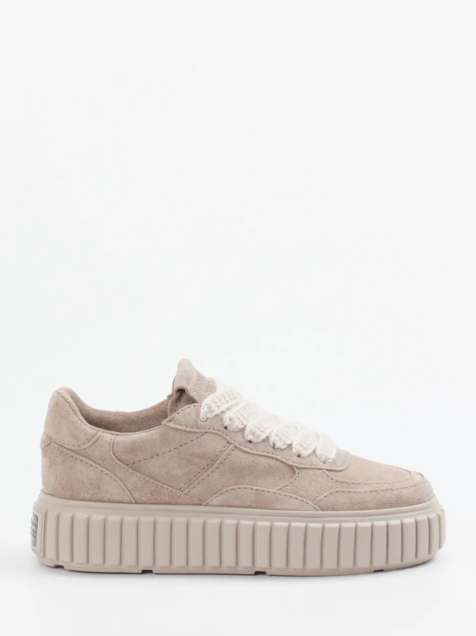 Kennel & Schmenger – Plateau-Sneaker aus Veloursleder grau