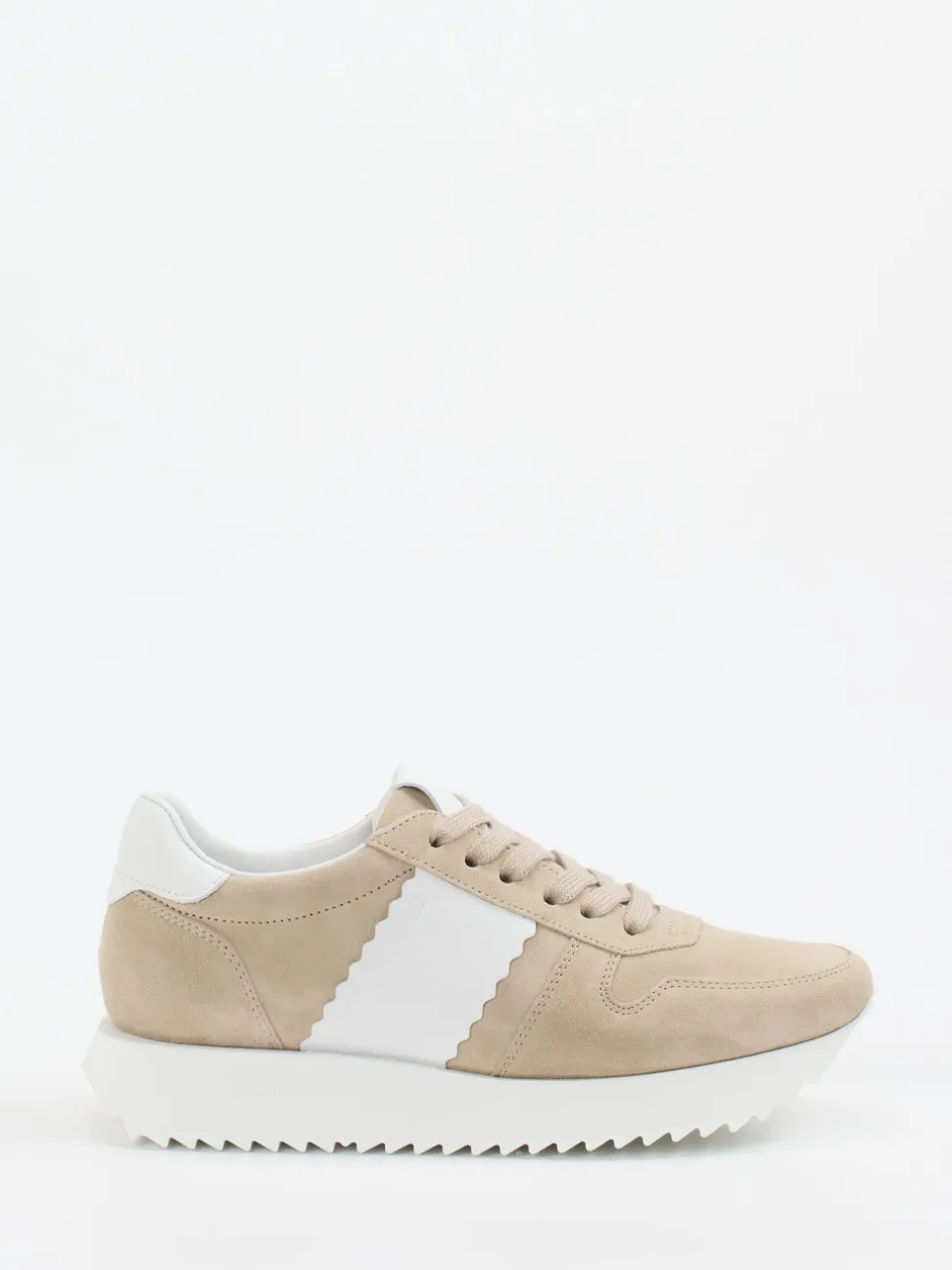 Kennel & Schmenger – Retro-Sneaker aus Veloursleder beige