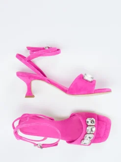 Kennel & Schmenger – Sandalette aus Veloursleder pink