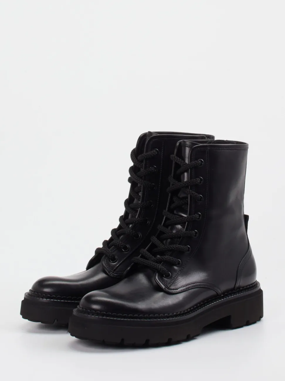 Kennel & Schmenger – Schnürboots aus Lammleder Schwarz