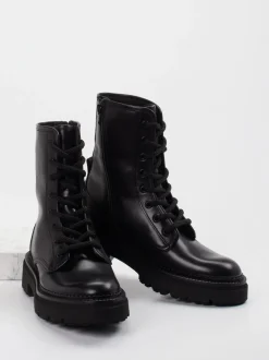 Kennel & Schmenger – Schnürboots aus Lammleder Schwarz