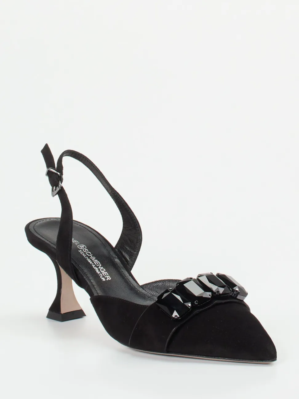Kennel & Schmenger – Slingpumps aus Veloursleder schwarz