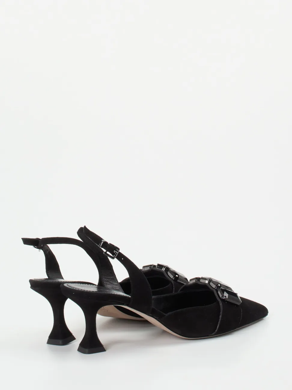 Kennel & Schmenger – Slingpumps aus Veloursleder schwarz
