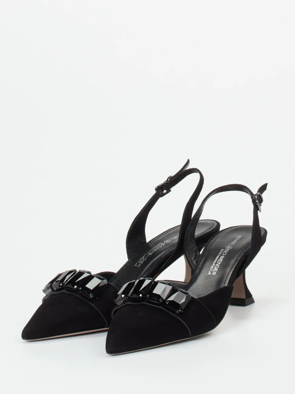 Kennel & Schmenger – Slingpumps aus Veloursleder schwarz