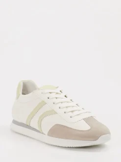 Kennel & Schmenger – Sneaker aus Velour/Leder Offwhite
