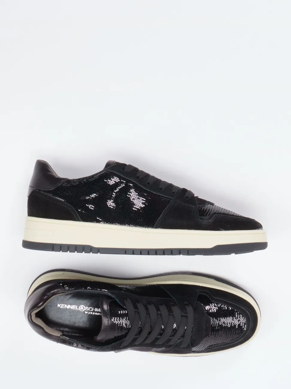 Kennel & Schmenger – Sneaker aus Veloursleder Schwarz