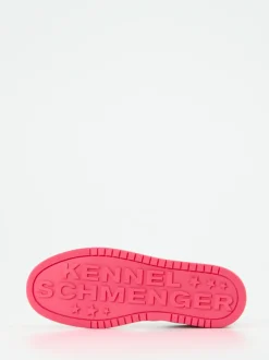 Kennel & Schmenger – Sneaker aus Kalbleder mit Pink-Sohle