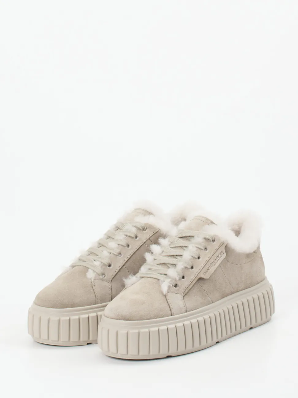 Kennel & Schmenger – Sneaker aus Veloursleder sandbeige