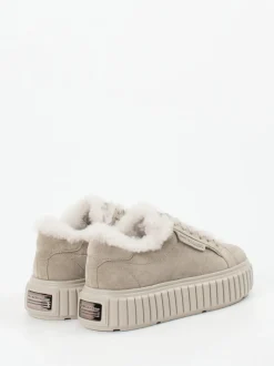 Kennel & Schmenger – Sneaker aus Veloursleder sandbeige
