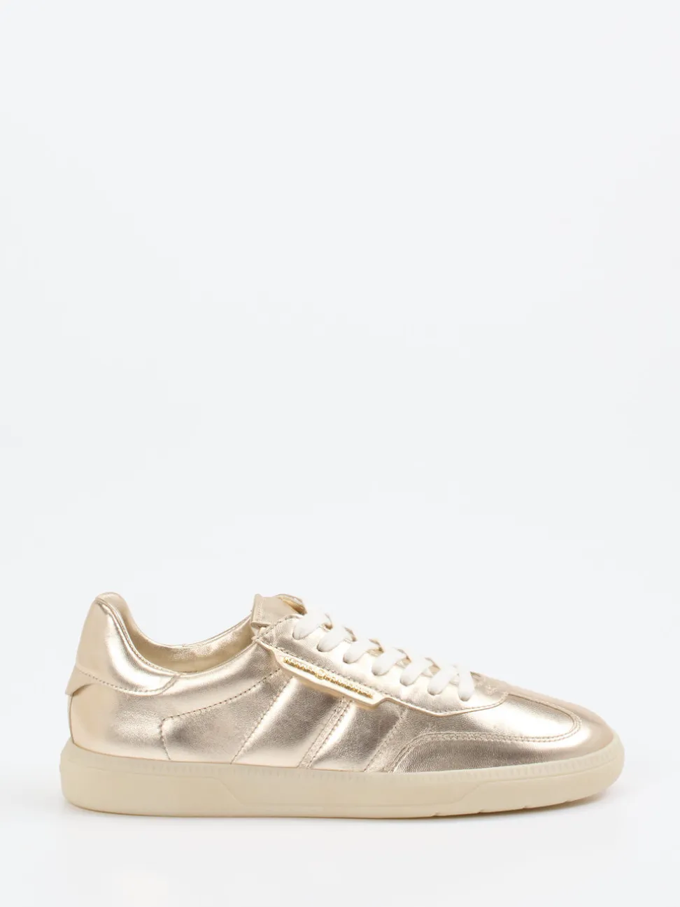 Kennel & Schmenger – Sneaker aus Metallic-Kalbleder Gold