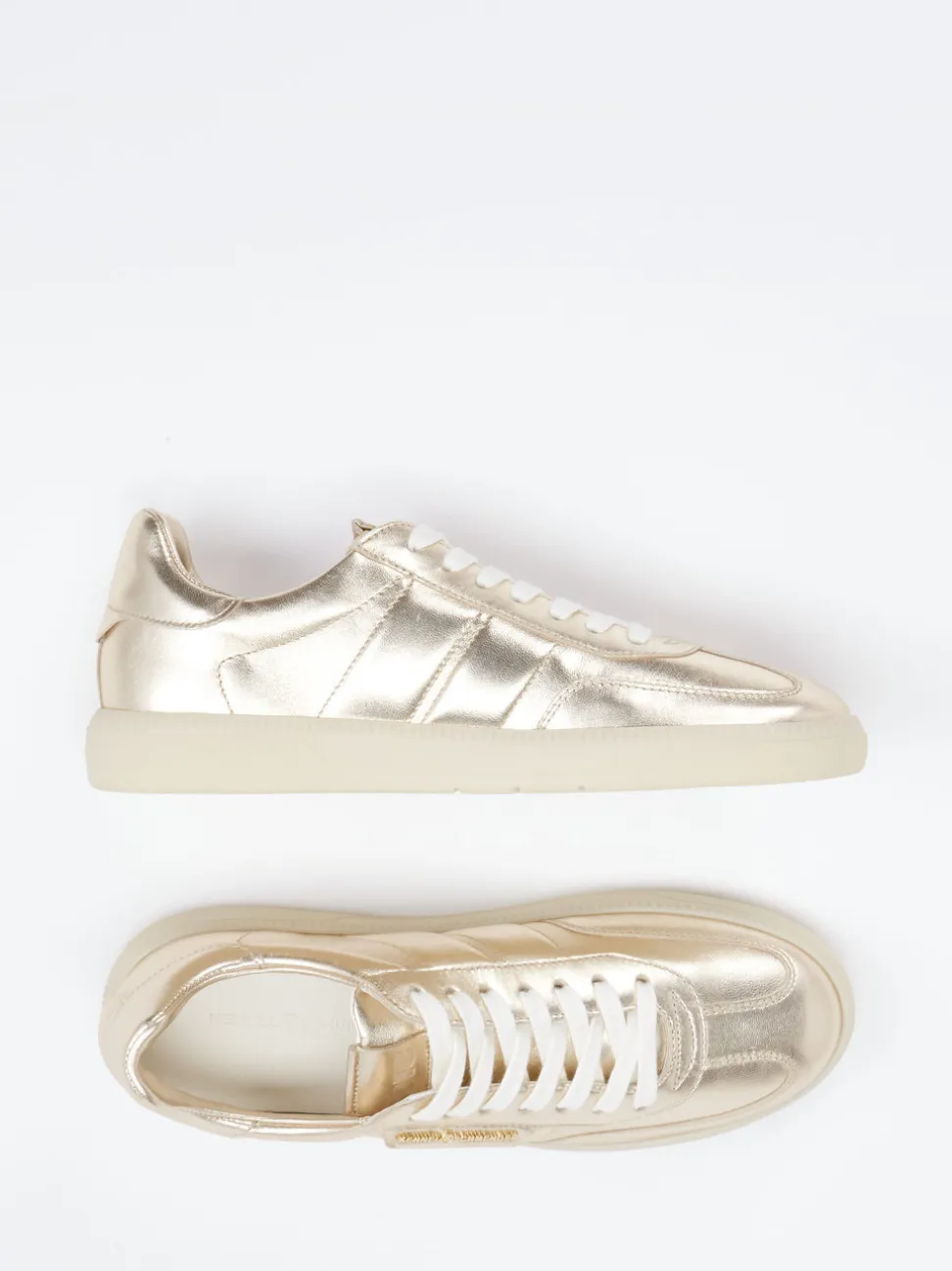 Kennel & Schmenger – Sneaker aus Metallic-Kalbleder Gold