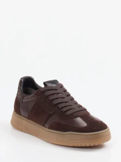Kennel & Schmenger – Sneaker aus Velours- und Glattleder braun