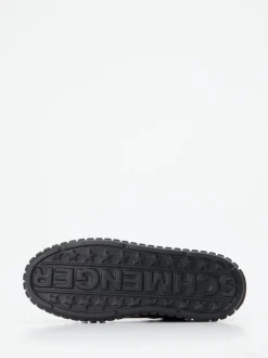 Kennel & Schmenger – Sneaker aus Veloursleder und Textil Schwarz