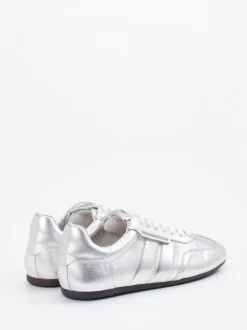 Kennel & Schmenger – Sneaker aus Metallicleder silber