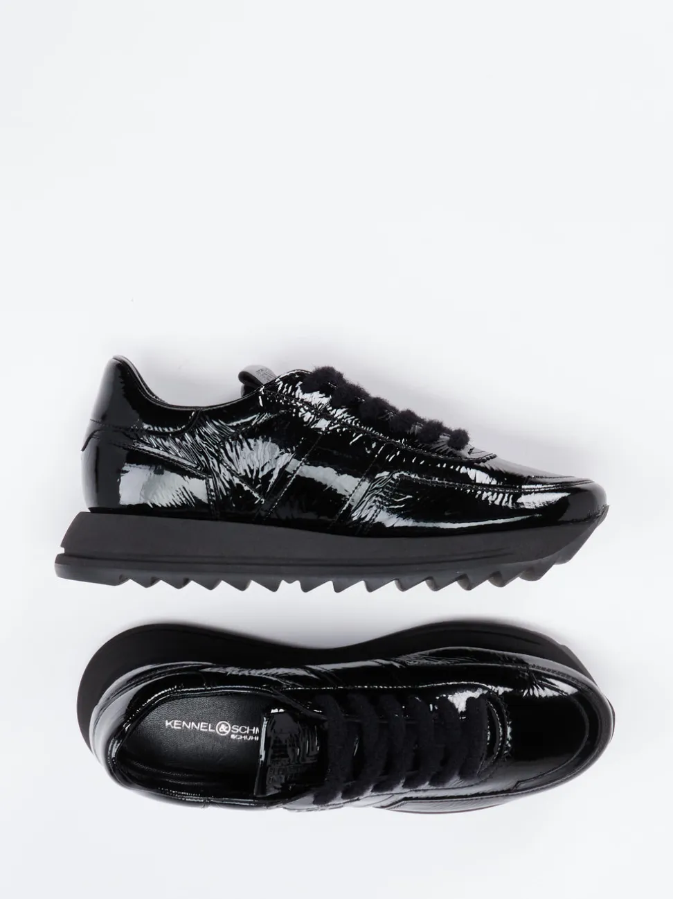 Kennel & Schmenger – Sneaker aus Lackleder Schwarz