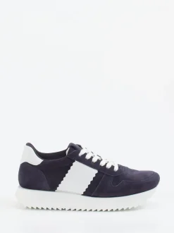 Kennel & Schmenger – Sneaker aus Veloursleder Dunkelblau