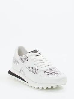 Kennel & Schmenger – Sneaker aus Velour und Textil Weiß