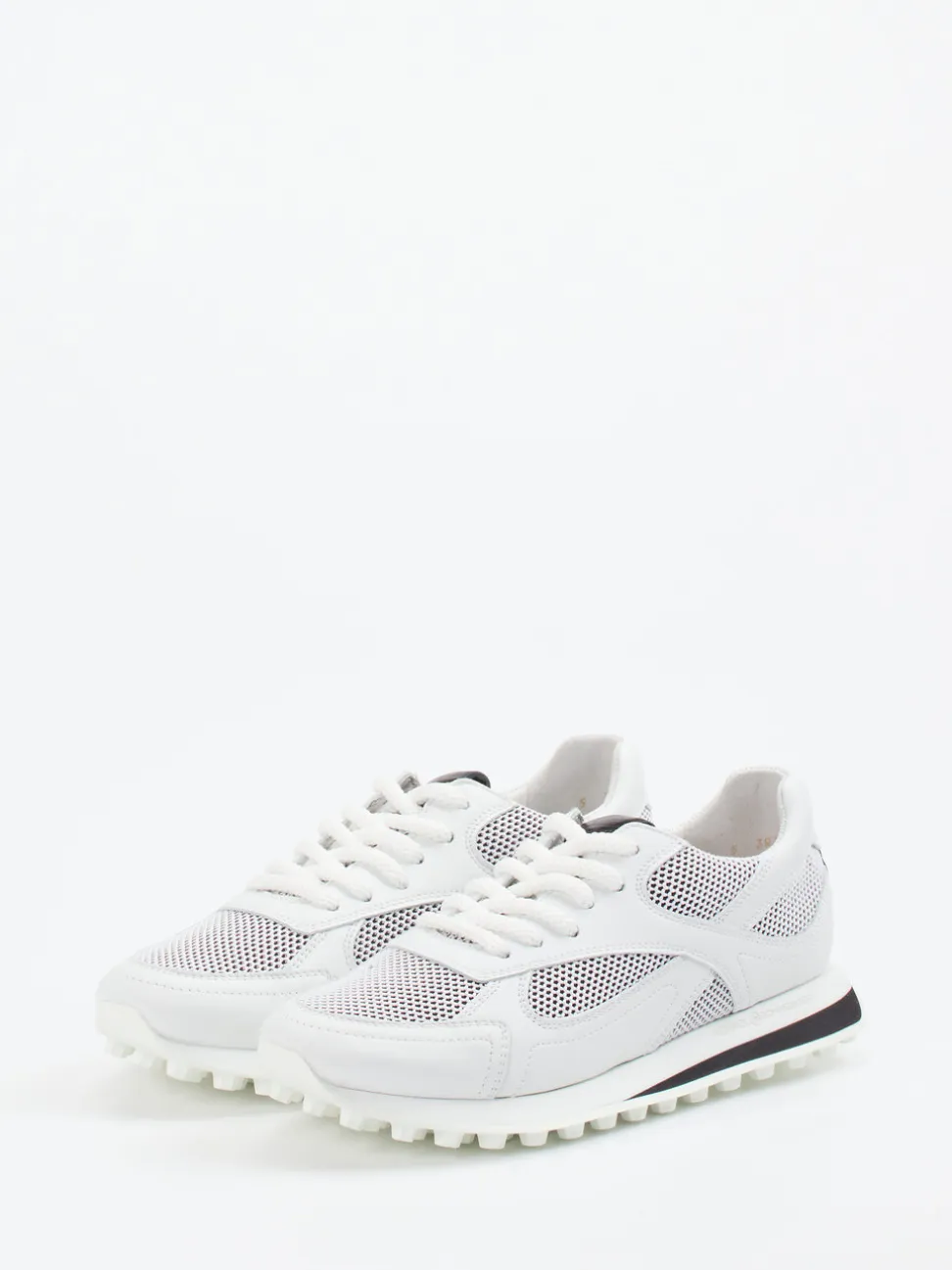 Kennel & Schmenger – Sneaker aus Velour und Textil Weiß