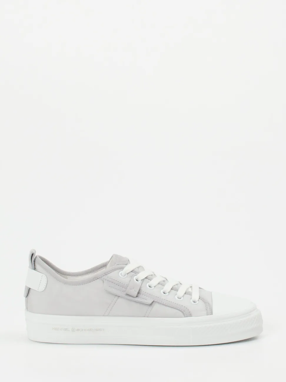 Kennel & Schmenger – Sneaker aus Textil und Glattleder grau
