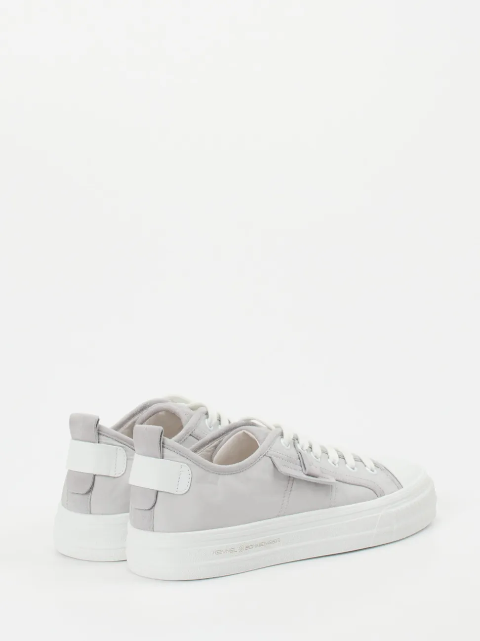 Kennel & Schmenger – Sneaker aus Textil und Glattleder grau
