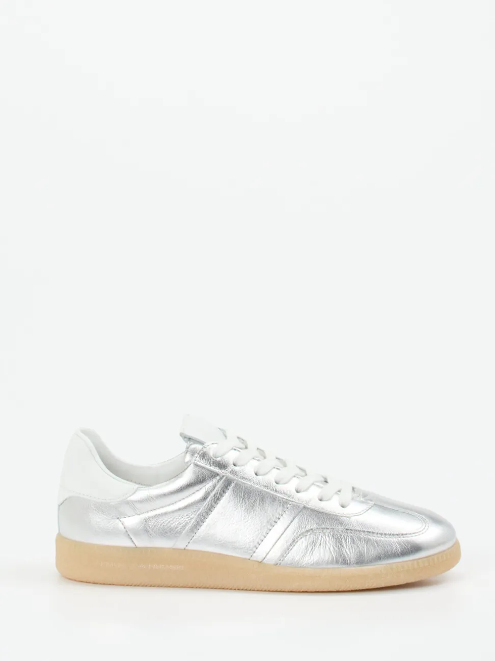 Kennel & Schmenger – Sneaker aus Metallicleder silber