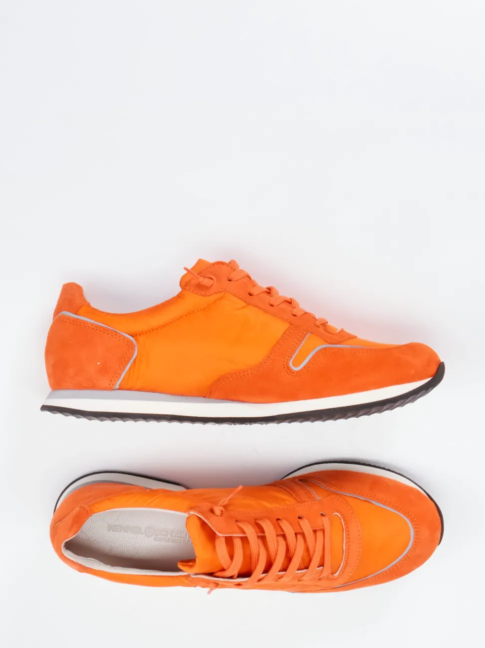 Kennel & Schmenger – Sneaker aus Veloursleder orange