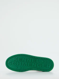 Kennel & Schmenger – Sneaker aus Kalbleder grün-weiß