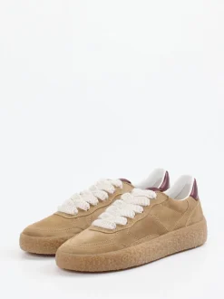 Kennel & Schmenger – Sneaker aus Veloursleder Sandbeige