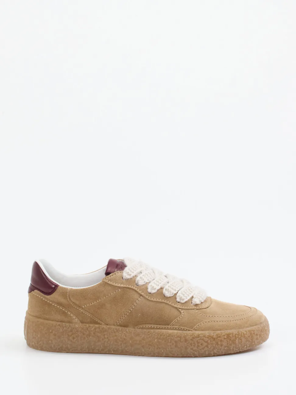 Kennel & Schmenger – Sneaker aus Veloursleder Sandbeige
