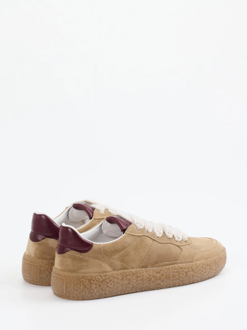 Kennel & Schmenger – Sneaker aus Veloursleder Sandbeige