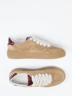 Kennel & Schmenger – Sneaker aus Veloursleder Sandbeige