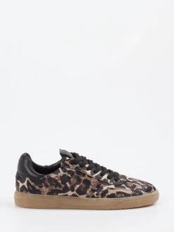 Kennel & Schmenger – Sneaker aus Satin-Textil mit Leoprint