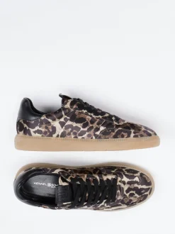 Kennel & Schmenger – Sneaker aus Satin-Textil mit Leoprint
