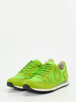 Kennel & Schmenger – Sneaker aus Veloursleder Neongrün
