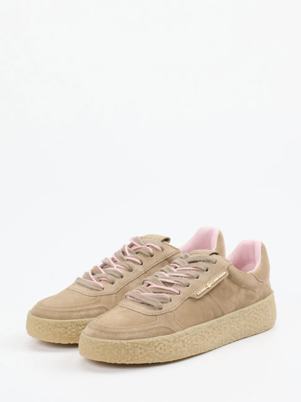 Kennel & Schmenger – Sneaker aus Veloursleder Sandbeige