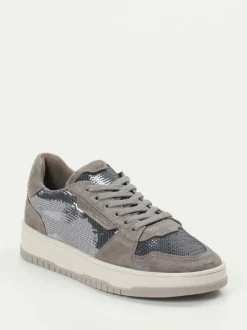 Kennel & Schmenger – Sneaker aus Veloursleder und Metallic