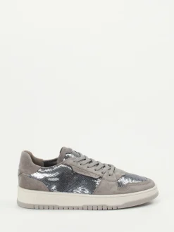 Kennel & Schmenger – Sneaker aus Veloursleder und Metallic