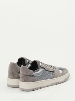 Kennel & Schmenger – Sneaker aus Veloursleder und Metallic