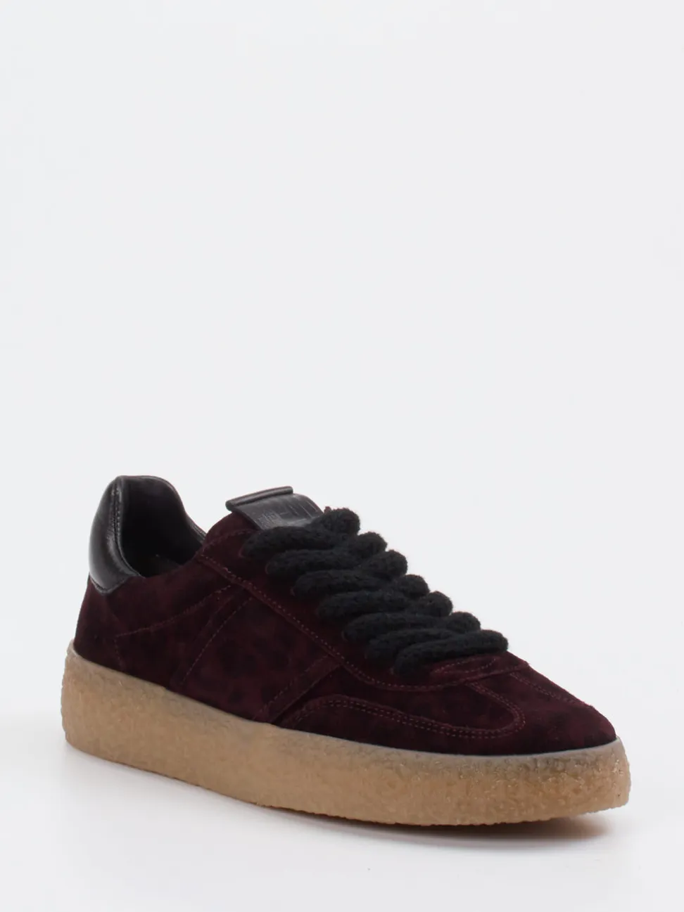 Kennel & Schmenger – Sneaker aus Veloursleder Bordeauxrot