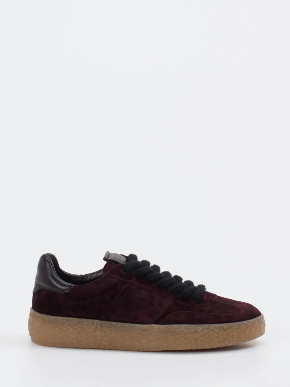 Kennel & Schmenger – Sneaker aus Veloursleder Bordeauxrot