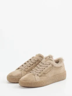 Kennel & Schmenger – Sneaker aus Veloursleder sandbeige