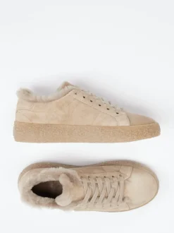 Kennel & Schmenger – Sneaker aus Veloursleder sandbeige