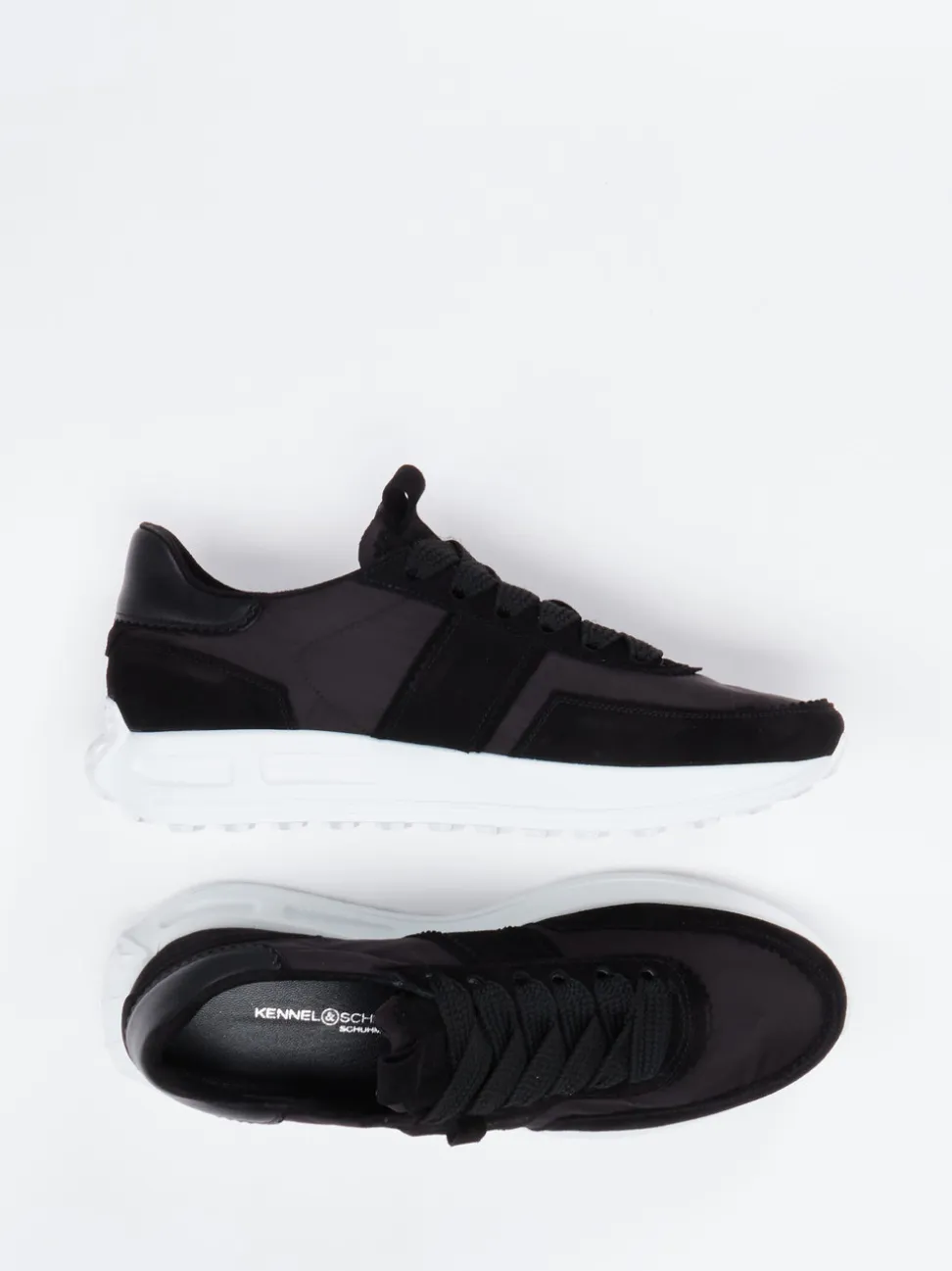 Kennel & Schmenger – Sneaker aus Veloursleder schwarz