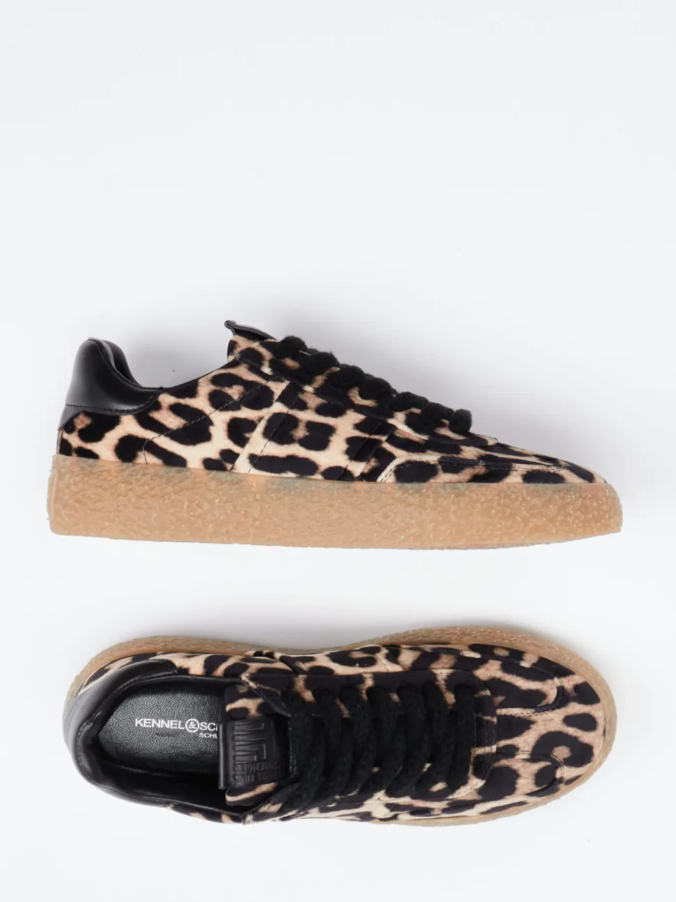 Kennel & Schmenger – Sneaker aus Veloursleder mit Leoprint