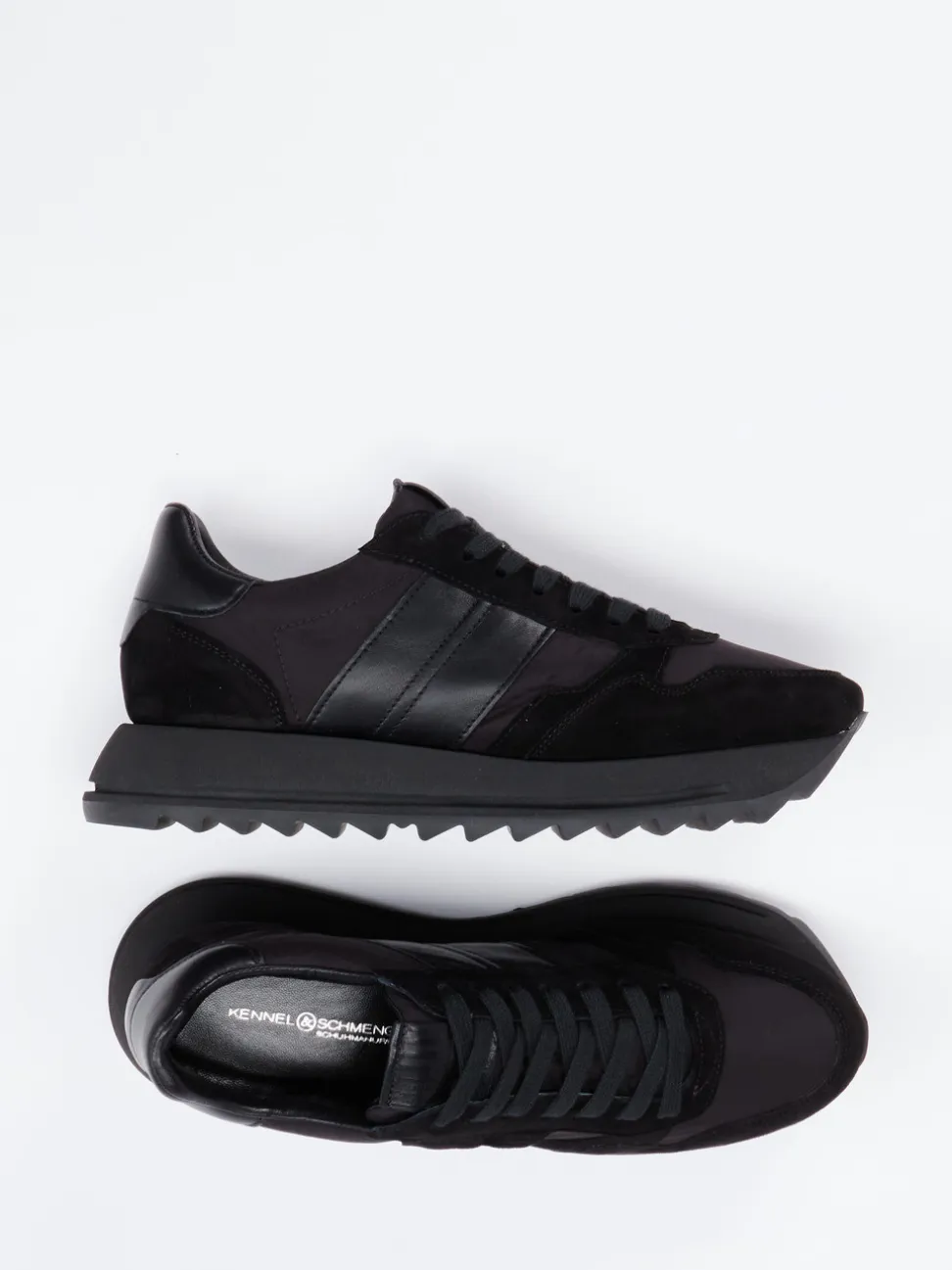 Kennel & Schmenger – Sneaker aus Veloursleder in Schwarz