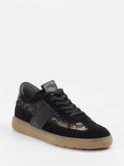 Kennel & Schmenger – Sneaker aus Velour/Textil Schwarz