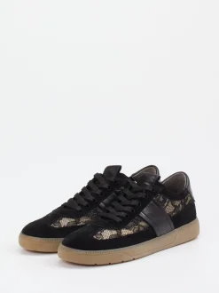 Kennel & Schmenger – Sneaker aus Velour/Textil Schwarz