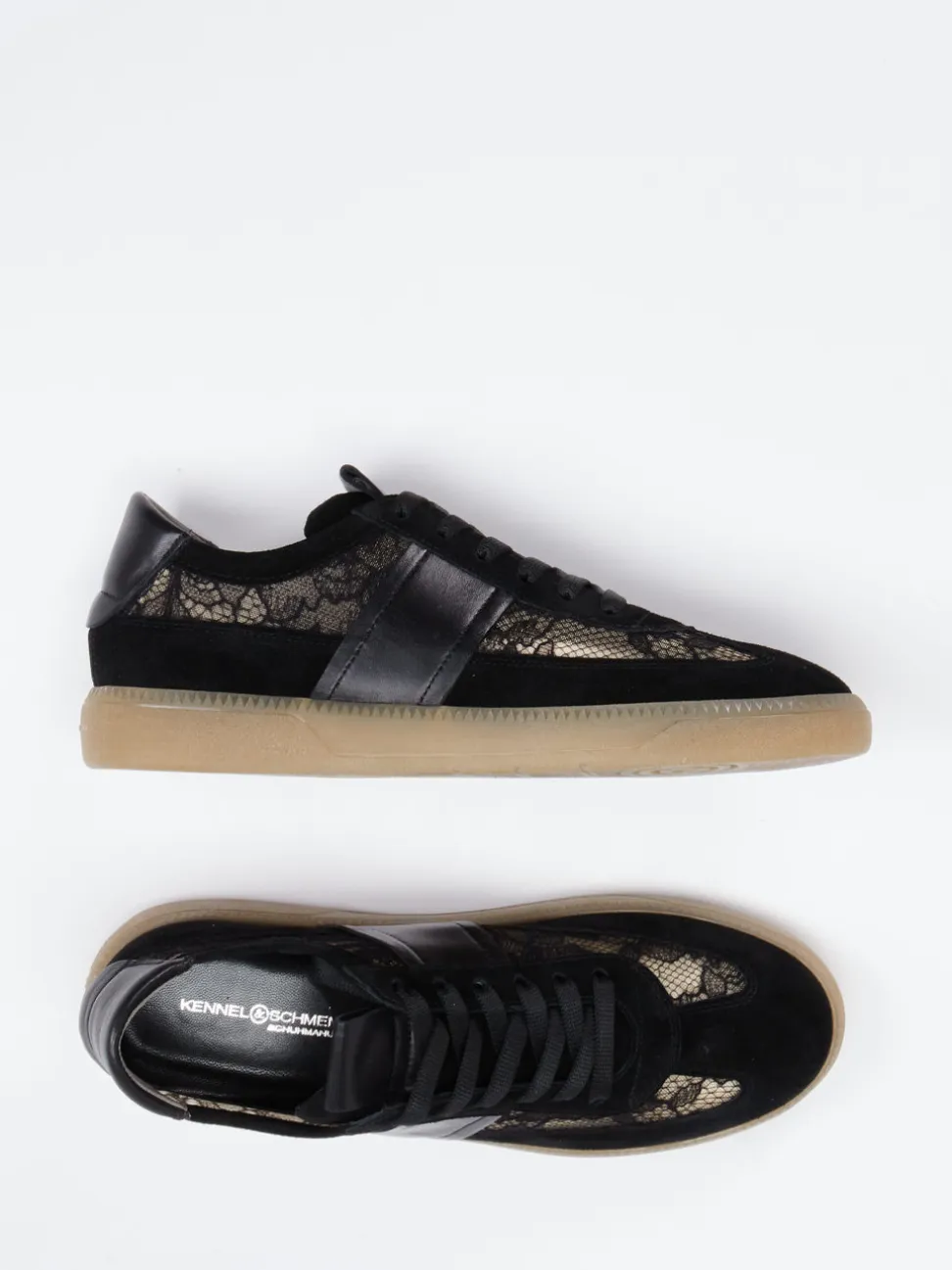 Kennel & Schmenger – Sneaker aus Velour/Textil Schwarz