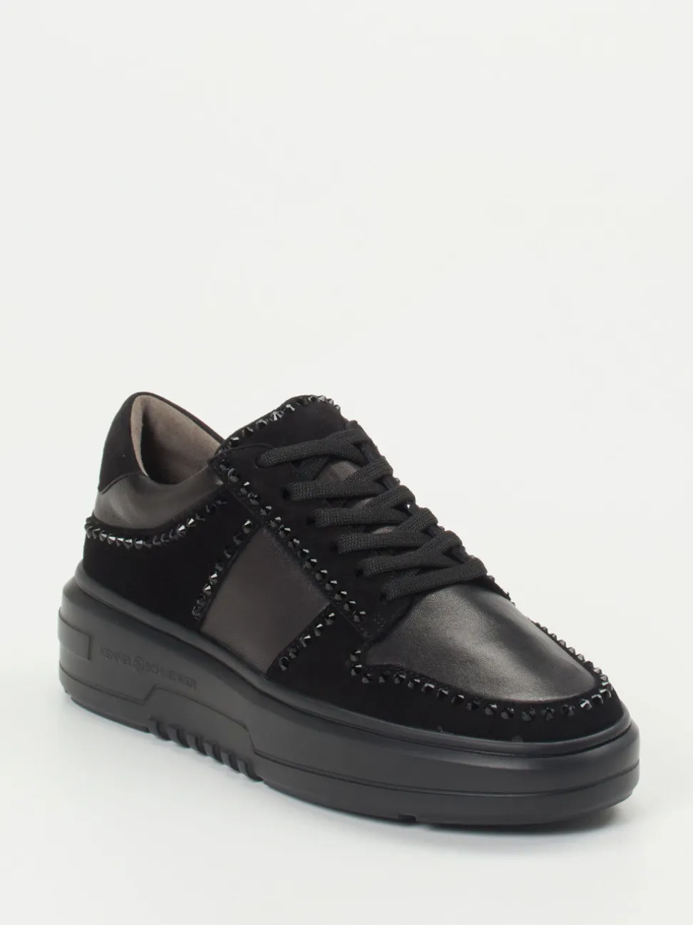 Kennel & Schmenger – Sneaker aus Veloursleder Schwarz